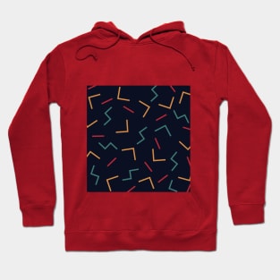 Retro Abstract 80's 90's Tetris move Design Hoodie